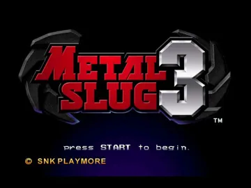 Metal Slug 3 (USA) screen shot title